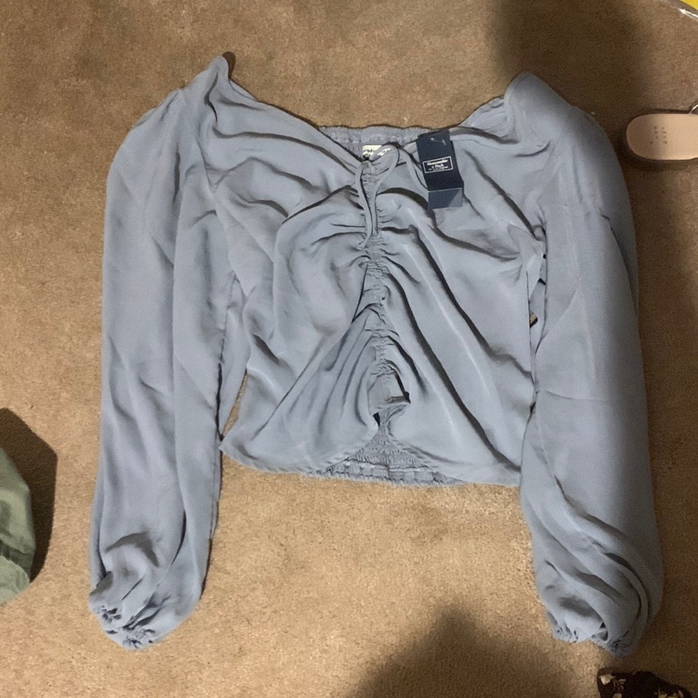 Abercrombie light blue blouse